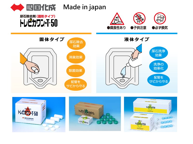 採用日本四國馬桶除垢保養劑